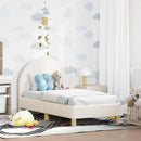 Sengestel til tumling med hovedgærde Cremefarvet 70 x 140 cm