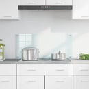 Køkkenbacksplash Mælk 90 x 40 cm hærdet glas