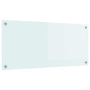 Køkkenbacksplash Mælk 90 x 40 cm hærdet glas