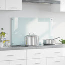 Køkkenbacksplash Mælk 90 x 50 cm hærdet glas