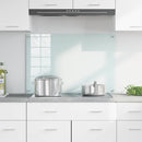 Køkkenbacksplash Mælk 90 x 60 cm hærdet glas