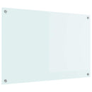 Køkkenbacksplash Mælk 90 x 60 cm hærdet glas
