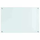 Køkkenbacksplash Mælk 90 x 60 cm hærdet glas