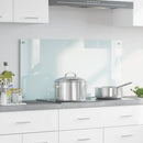 Køkkenbacksplash Mælk 100 x 50 cm hærdet glas