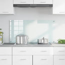 Køkkenbacksplash Mælk 100 x 50 cm hærdet glas