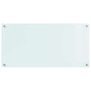 Køkkenbacksplash Mælk 100 x 50 cm hærdet glas