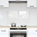 Køkkenbacksplash Transparent 80 x 50 cm hærdet glas