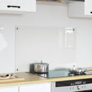 Køkkenbacksplash Transparent 80 x 50 cm hærdet glas