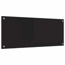 Køkkenbacksplash Sort 100 x 40 cm hærdet glas
