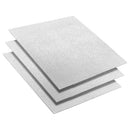 Spejl Mosaik Flise Geometrisk 3 pcs Sølv 30 x 30 cm Glas
