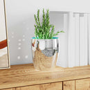 Spejl Mosaik Flise Geometrisk 12 pcs Sølv 100 x 4 cm Glas