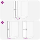 Walk-In brusevæg Guld 70 x 6,5 x 190 cm