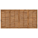 Havemiddagstabel Naturfarvet og sort 196 x 100,5 x 75 cm