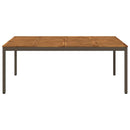Havemiddagstabel Naturlig og Kaffe 196 x 100,5 x 75 cm