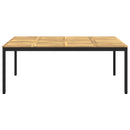 Havemiddagstabel Hvid og sort 196 x 100,5 x 75 cm