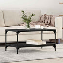 Sofabord Sort eg 82 x 50 x 40 cm Konstrueret træ