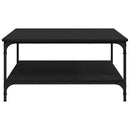 Sofabord Sort eg 80 x 80 x 40 cm Konstrueret træ