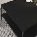 Sofabord Sort eg 100 x 100 x 40 cm Konstrueret træ