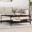 Sofabord Sort eg 100 x 100 x 40 cm Konstrueret træ