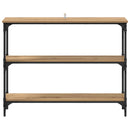 Konsolbord Artisan Egetræ 100 x 22,5 x 75 cm Konstrueret træ