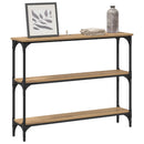 Konsolbord Artisan Egetræ 100 x 22,5 x 75 cm Konstrueret træ