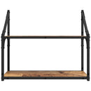 Væghylde med hylde Gammelt træ 60 x 21 x 51 cm Konstrueret træ