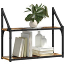 Væghylde med hylde Gammelt træ 60 x 21 x 51 cm Konstrueret træ