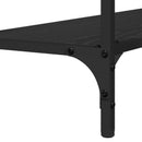 Konsolbord med hylde Sort eg 101 x 30.5 x 75 cm Konstrueret træ