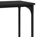 Konsolbord med hylde Sort eg 101 x 30.5 x 75 cm Konstrueret træ