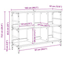 Sideboard Sort eg 102 x 32 x 73,5 cm