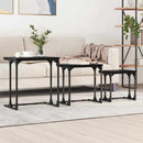 Nesting Kaffebord 3 stk. Sort eg 50.5 x 35 x 53 cm
