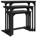 Nesting Kaffebord 3 stk. Sort eg 50.5 x 35 x 53 cm