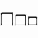 Nesting Kaffebord 3 stk. Sort eg 50.5 x 35 x 53 cm
