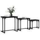 Nesting Kaffebord 3 stk. Sort eg 50.5 x 35 x 53 cm