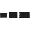 Nesting Kaffebord 3 pcs Sort eg Konstrueret træ