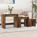 Sofabord 3 stk. Gammelt træ 60 x 35 x 56 cm Konstrueret træ