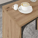 Sofabord 3 pcs Artisan Egetræ Konstrueret træ