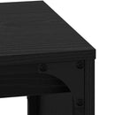 Sofabord 3 pcs Sort eg Konstrueret træ