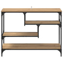 Konsolbord Artisan Egetræ 100 x 30 x 75 cm Konstrueret træ