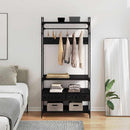 Garderobeskab Sort eg 89 x 39 x 184.5 cm Konstrueret træ