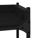 Vaskemaskinehylde Sort 0ak 67 x 25 x 163 cm Konstrueret træ