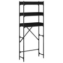 Vaskemaskinehylde Sort 0ak 67 x 25 x 163 cm Konstrueret træ