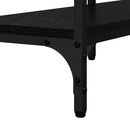 Konsolbord Sort eg 160 x 29 x 80 cm Konstrueret træ