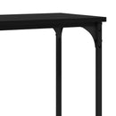 Konsolbord Sort eg 160 x 29 x 80 cm Konstrueret træ