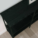 Konsolbord Sort eg 160 x 29 x 80 cm Konstrueret træ