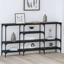 Konsolbord Sort eg 160 x 29 x 80 cm Konstrueret træ