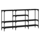 Konsolbord Sort eg 160 x 29 x 80 cm Konstrueret træ
