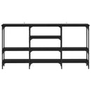 Konsolbord Sort eg 160 x 29 x 80 cm Konstrueret træ