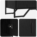 Sideboard med skuffe Sort eg 79,5 x 35,5 x 74,5 cm