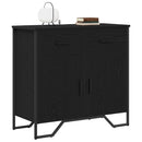 Sideboard med skuffe Sort eg 79,5 x 35,5 x 74,5 cm